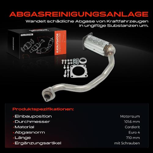 1x Katalysator für Citroën C4 Peugeot 307 1.6L 2000-2012 Bild 1x Katalysator für Citroën C4 Peugeot 307 1.6L 2000-2012