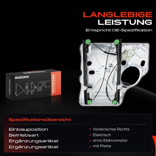 1x Fensterheber Vorne Rechts für VW Multivan Transporter V Bus Bild 1x Fensterheber Vorne Rechts für VW Multivan Transporter V Bus