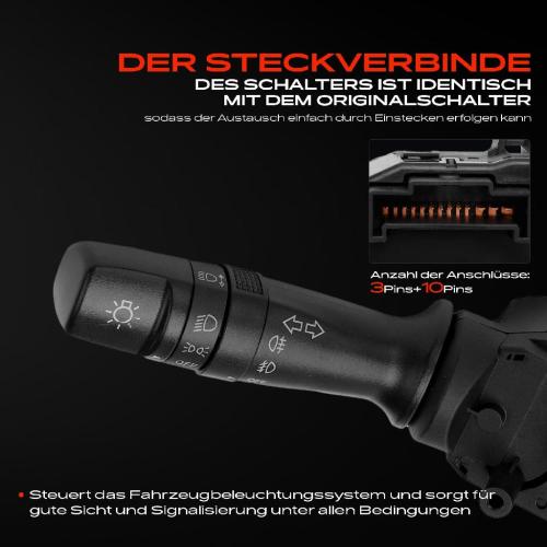 1x Kombischalter Lenkstockschalter für Hyundai iX35 LM EL ELH 2.0L 2.4L 2012-2021 Bild 1x Kombischalter Lenkstockschalter für Hyundai iX35 LM EL ELH 2.0L 2.4L 2012-2021