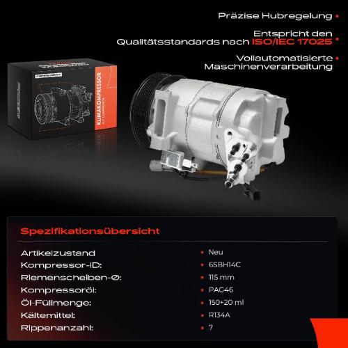 1x Klimakompressor für Renault Megane IV Grand Scénic IV R9 J9 Kadjar HA Bild 1x Klimakompressor für Renault Megane IV Grand Scénic IV R9 J9 Kadjar HA