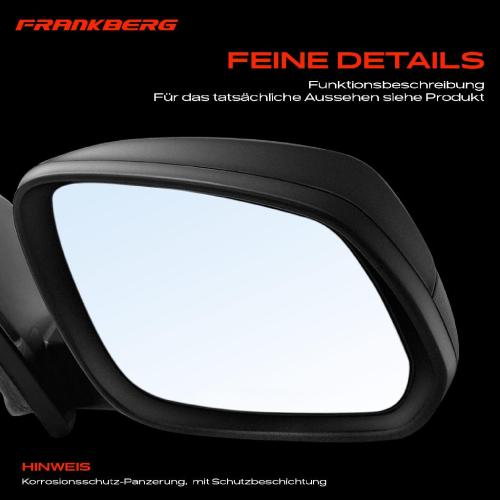 Frankberg 1x Außenspiegel Rechts für Opel Karl C16 Chevrolet Spark M400 1.0L 1.4L Bj ab 2015 Bild Frankberg 1x Außenspiegel Rechts für Opel Karl C16 Chevrolet Spark M400 1.0L 1.4L Bj ab 2015