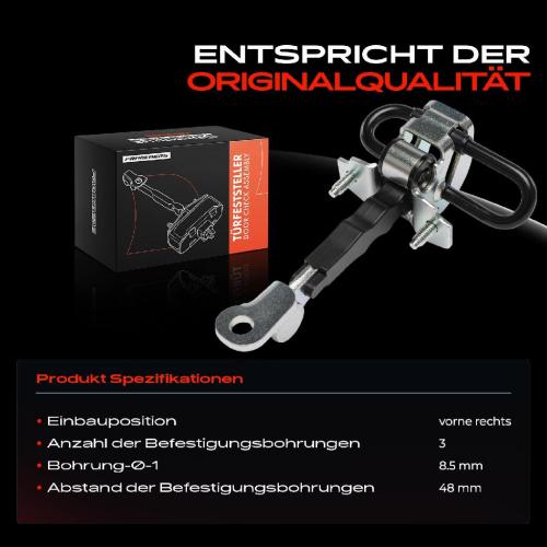 1x Türfeststeller Türfangband Türstopper Vorne Rechts für Alfa Romeo 147 937 2001-2010 Bild 1x Türfeststeller Türfangband Türstopper Vorne Rechts für Alfa Romeo 147 937 2001-2010