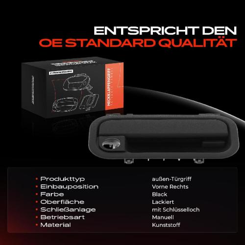 1x Türgriff Vorne Rechts außen für Opel Astra F Cabriolet Caravan CC Kasten/Kombi Klasseic Stufenheck Combo Bild 1x Türgriff Vorne Rechts außen für Opel Astra F Cabriolet Caravan CC Kasten/Kombi Klasseic Stufenheck Combo