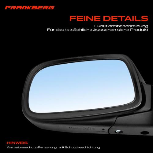 Frankberg 1x Außenspiegel Links für Toyota Corolla Compact Liftback Station Wagon E11 1997-2002 Bild Frankberg 1x Außenspiegel Links für Toyota Corolla Compact Liftback Station Wagon E11 1997-2002