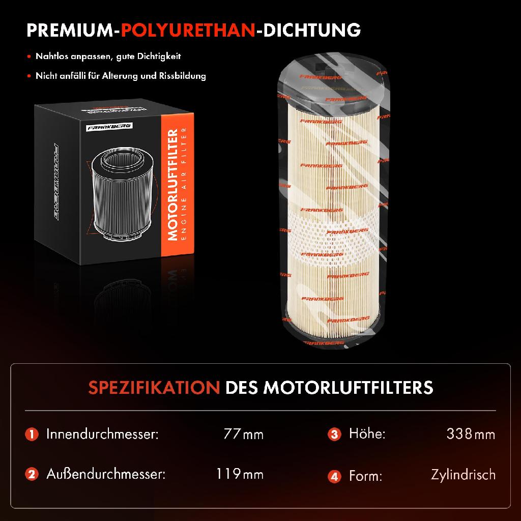 1x Luftfilter Filtereinsatz für Mercedes-Benz C-Klasse W204 S204 C 200 CDi C 220 CD
