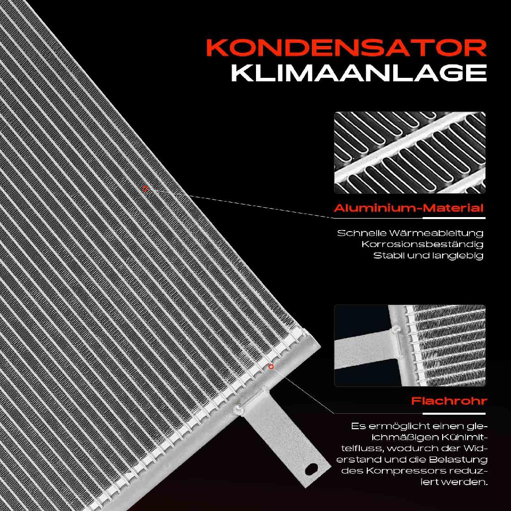 1x Kondensator Klimaanlage für Nissan Interstar Opel Movano Renault Master II