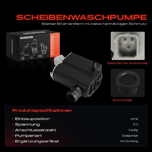 1x Waschwasserpumpe Scheibenreinigung Vorne für Hyundai Elantra KIA Niro Rio II Bild 1x Waschwasserpumpe Scheibenreinigung Vorne für Hyundai Elantra KIA Niro Rio II