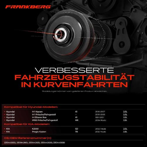 1x Riemenscheibe Kurbelwelle für Hyundai H-1 A1 H100 HR KIA K2500 SD Pregio TB Bild 1x Riemenscheibe Kurbelwelle für Hyundai H-1 A1 H100 HR KIA K2500 SD Pregio TB