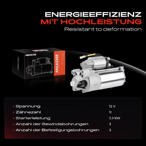 Frankberg 1x Anlasser Starter für Ford C-Max II Focus Cabriolet Stufenheck Turnier III Galaxy Kuga Volvo Bild Frankberg 1x Anlasser Starter für Ford C-Max II Focus Cabriolet Stufenheck Turnier III Galaxy Kuga Volvo