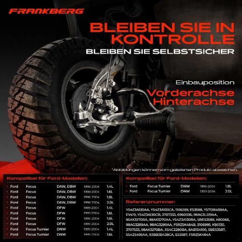 1x Querlenker Satz Vorderachse für Ford Focus DAW DBW Focus Stufenheck DFW Focus Turnier DNW 1998-2004 Bild 1x Querlenker Satz Vorderachse für Ford Focus DAW DBW Focus Stufenheck DFW Focus Turnier DNW 1998-2004