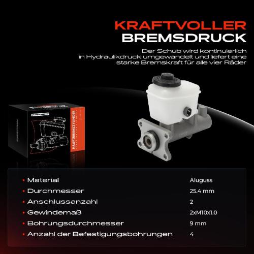 1x Hauptbremszylinder Bremszylinder für Toyota Land Cruiser 80 J8 1992-1997 4.2L 4.5L Bild 1x Hauptbremszylinder Bremszylinder für Toyota Land Cruiser 80 J8 1992-1997 4.2L 4.5L