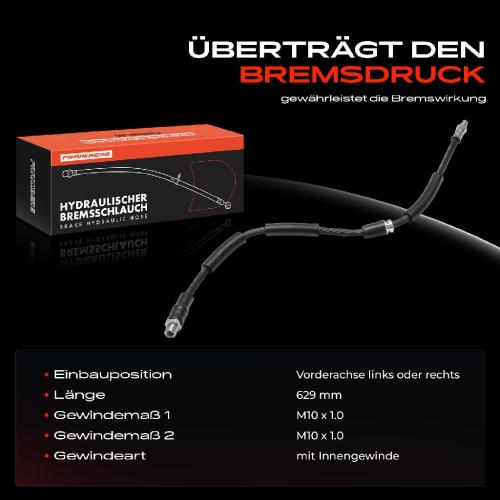 1x Bremsschlauch Bremsschläuche Vorderachse Links oder Rechts für BMW E70 F15 F85 X6 E71 E72 F16 F86 Bild 1x Bremsschlauch Bremsschläuche Vorderachse Links oder Rechts für BMW E70 F15 F85 X6 E71 E72 F16 F86