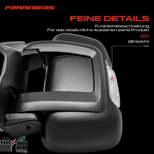 Frankberg 1x Außenspiegel Links für Citroën Jumper Fiat Ducato Peugeot Boxer 250 Bj ab 2006 Bild Frankberg 1x Außenspiegel Links für Citroën Jumper Fiat Ducato Peugeot Boxer 250 Bj ab 2006