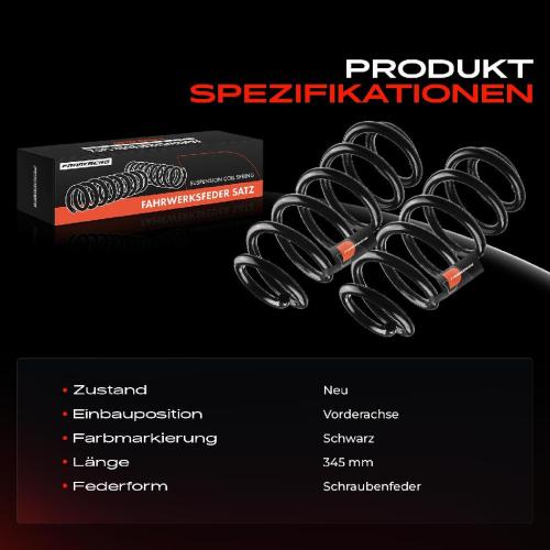 Frankberg 2x Fahrwerksfeder Vorderachse f r Audi A6 4F2 C6 A6 Avant 4F5 C6 2.7L 3.0L 2004-2011 Bild Frankberg 2x Fahrwerksfeder Vorderachse f r Audi A6 4F2 C6 A6 Avant 4F5 C6 2.7L 3.0L 2004-2011