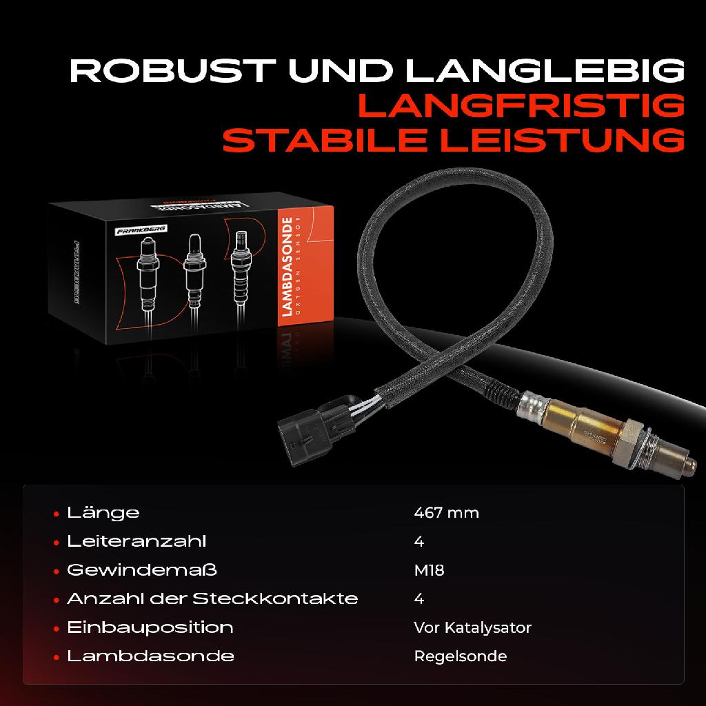 1x Lambdasonde Regelsonde Vor Katalysator für Renault Twingo II CN0 1.2L 2007-2014