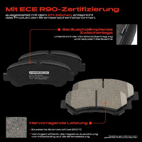 4x Bremsbeläge Vorderachse für Nissan Juke Qashqai I X-Trail Suzuki Kizashi 2006-2025 Bild 4x Bremsbeläge Vorderachse für Nissan Juke Qashqai I X-Trail Suzuki Kizashi 2006-2025