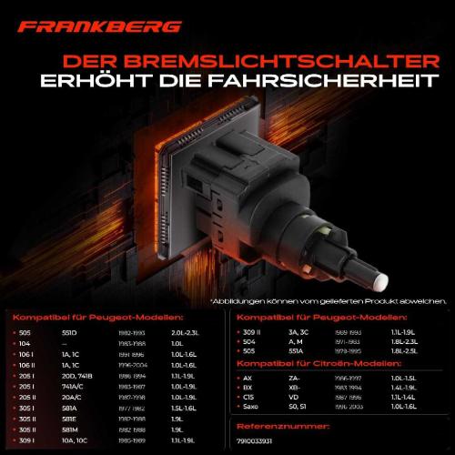 1x Bremslichtschalter für Citroën AX BX Peugeot 106 205 309 505 Renault 18 Talbot Bild 1x Bremslichtschalter für Citroën AX BX Peugeot 106 205 309 505 Renault 18 Talbot