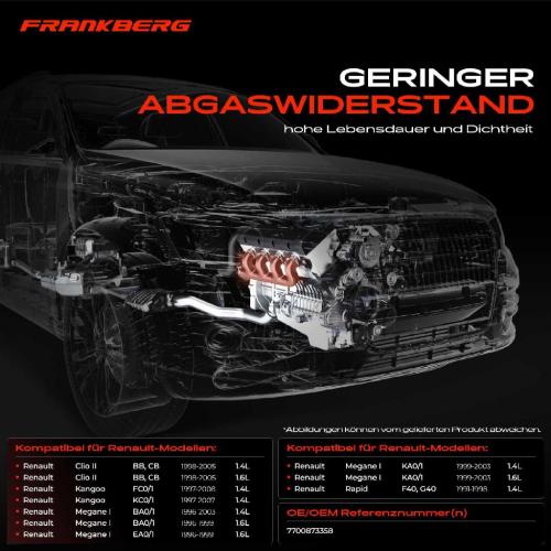 1x Abgaskrümmer Auspuff Krümmer für Renault Clio II Kangoo Megane I Bild 1x Abgaskrümmer Auspuff Krümmer für Renault Clio II Kangoo Megane I