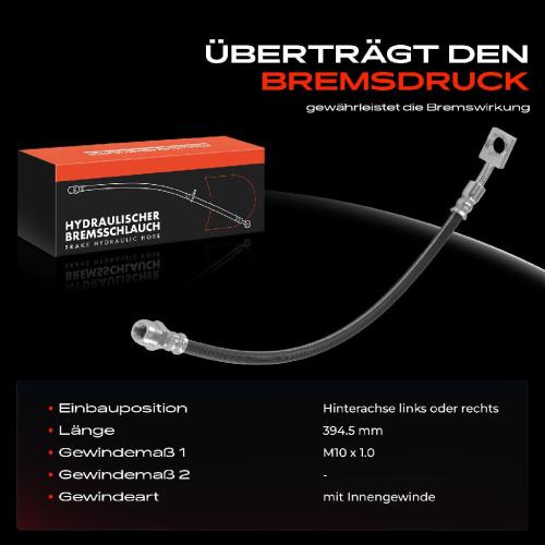 Frankberg 1x Bremsschlauch Bremsschläuche Hinterachse Links oder Rechts für Mercedes-Benz C-Klasse W204 Bild Frankberg 1x Bremsschlauch Bremsschläuche Hinterachse Links oder Rechts für Mercedes-Benz C-Klasse W204