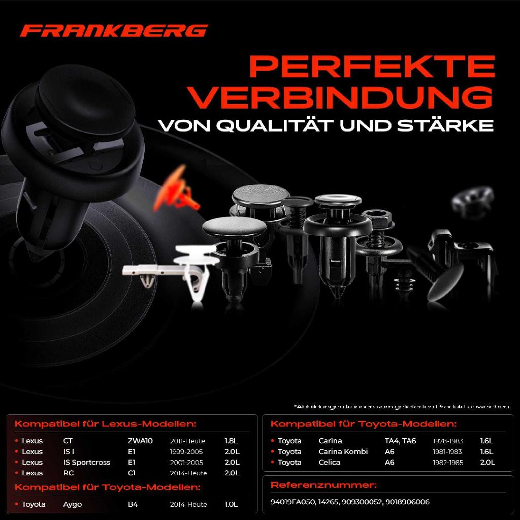 10x Befestigungsclips für Toyota Aygo Corolla Yaris Lexus CT IS I Sportcross