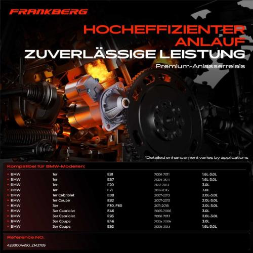 1x Magnetschalter Starter für BMW 1er E81 E87 3er E90 E91 E93 5er 6er 7er X1 X3 Z4 Bild 1x Magnetschalter Starter für BMW 1er E81 E87 3er E90 E91 E93 5er 6er 7er X1 X3 Z4
