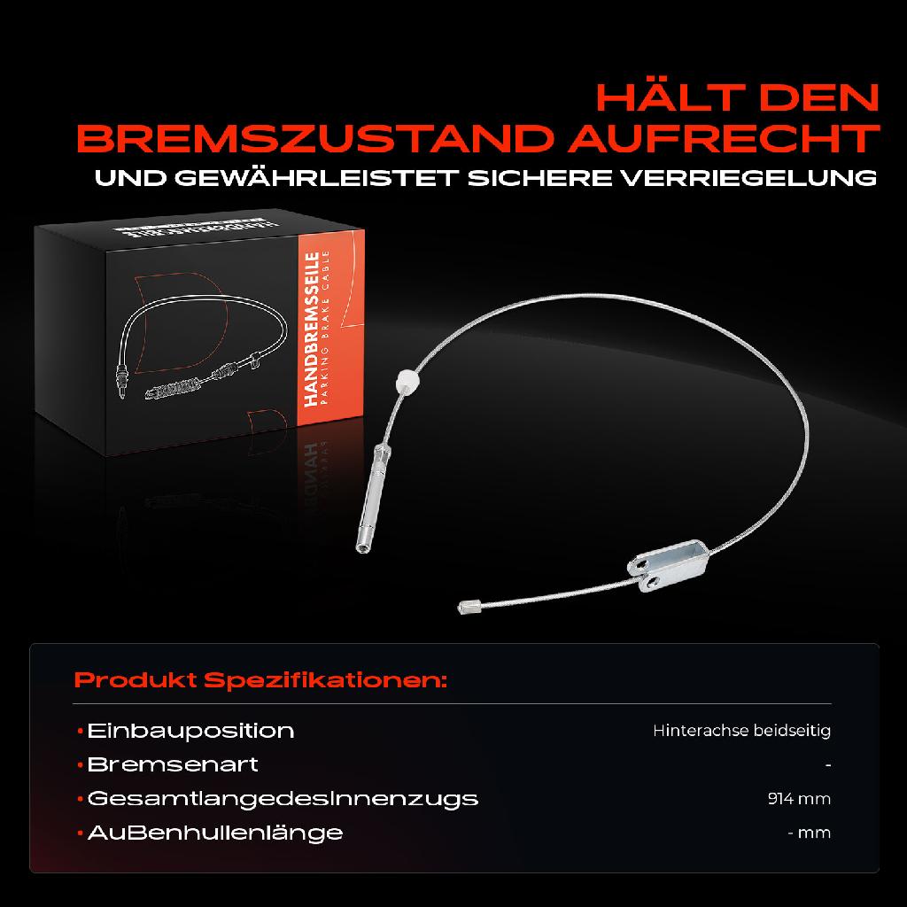 1x Seilzug Feststellbremse Hinterachse beidseitig für Lexus LX 470 UZJ100 Toyota Land Cruiser 100