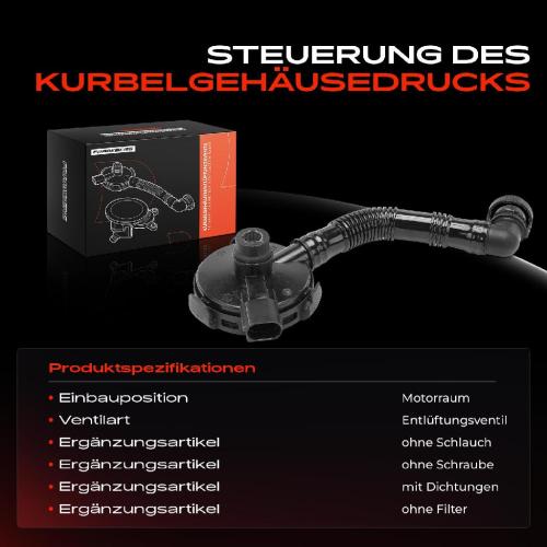 Frankberg 1x Ventil Kurbelgehäusentlüftung für VW Touareg 7L Phaeton 3D 3.2L Bild Frankberg 1x Ventil Kurbelgehäusentlüftung für VW Touareg 7L Phaeton 3D 3.2L