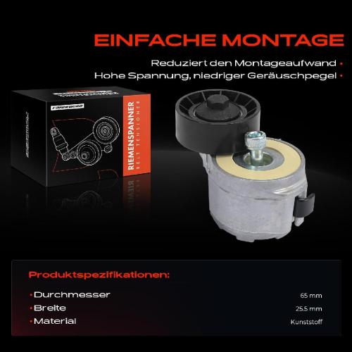 1x Spannrolle Riemenspanner für Alfa Romeo 159 Opel Astra H Saab 9-3 9-5 Fiat Doblo Bild 1x Spannrolle Riemenspanner für Alfa Romeo 159 Opel Astra H Saab 9-3 9-5 Fiat Doblo