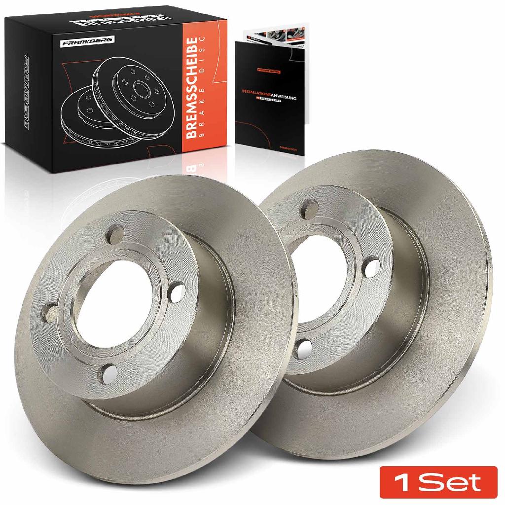 2x Bremsscheiben Hinterachse für Audi 100 Avant 80 90 Cabriolet Coupe 443 444 1982-2000