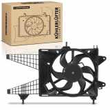 Frankberg 1x Motorkühller Einfachlüfter mit Kühlerlüfterrahmen Fiat Idea Punto Lancia Musa Ypsilon