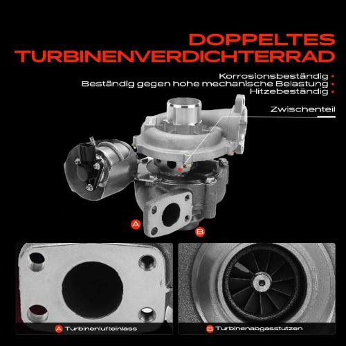 1x Abgasturbolader für MINI Mini R56 Mini Clubman R55 Peugeot 1007 KM 206 CC 2D 206 Schrägheck 2A/C Bild 1x Abgasturbolader für MINI Mini R56 Mini Clubman R55 Peugeot 1007 KM 206 CC 2D 206 Schrägheck 2A/C