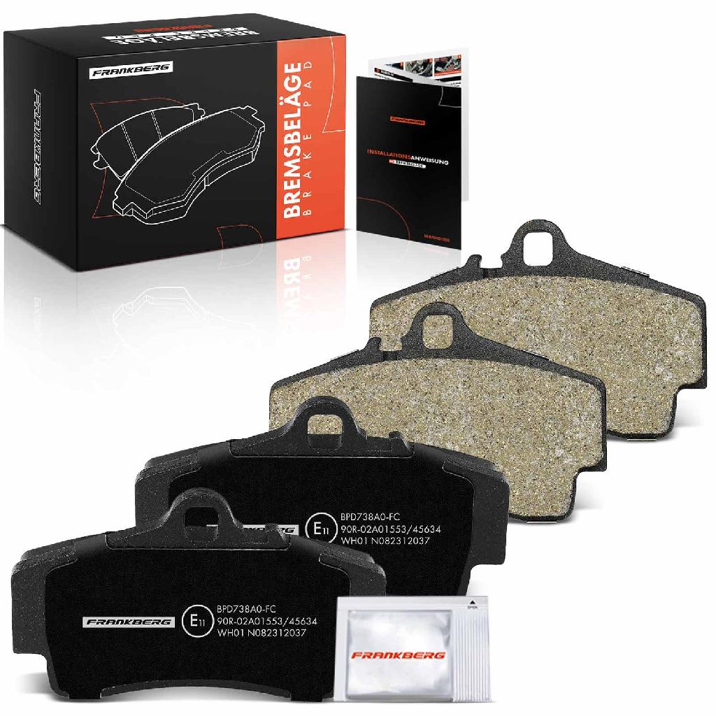 4x Bremsbeläge Hinterachse für Porsche 911 Cabriolet Targa Boxster Spyder Cayman 1996-2013