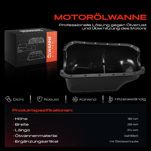 Frankberg 1x Ölwanne Motorölwanne für Fiat 127 Seicento 187 Cinquecento 170 Panda 141 Uno 146 0.9L Bild Frankberg 1x Ölwanne Motorölwanne für Fiat 127 Seicento 187 Cinquecento 170 Panda 141 Uno 146 0.9L