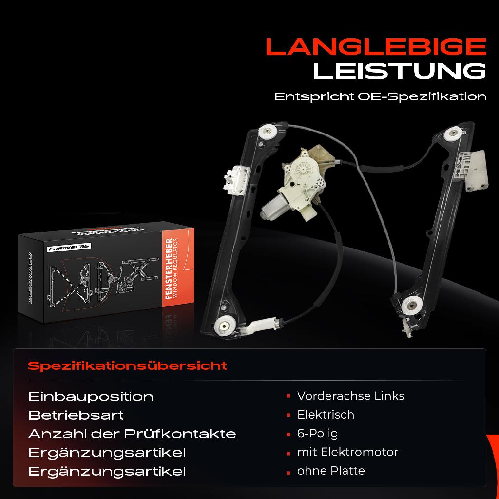 1x Fensterheber Vorne Links für BMW E93 320d E92 325d