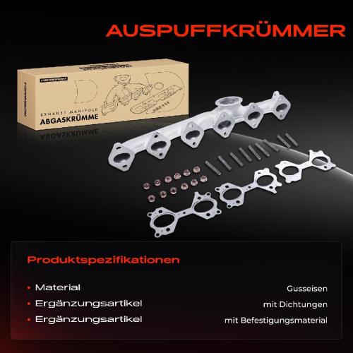 1x Abgaskrümmer Auspuff Krümmer für BMW E90 E91 E92 E60 E61 X3 E83X5 E70 X6 E71 2.5L 3.0L Bild 1x Abgaskrümmer Auspuff Krümmer für BMW E90 E91 E92 E60 E61 X3 E83X5 E70 X6 E71 2.5L 3.0L