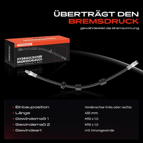 1x Bremsschlauch Bremsschläuche Vorderachse Links oder Rechts für BMW 5er E34 7er E32 8er E31 Bild 1x Bremsschlauch Bremsschläuche Vorderachse Links oder Rechts für BMW 5er E34 7er E32 8er E31