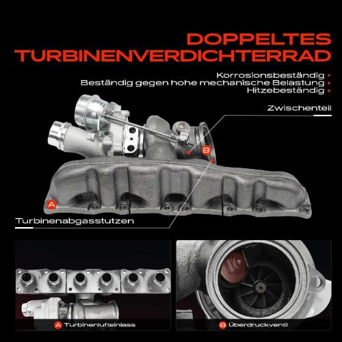 1x Turbolader Abgaskrümmer Einheit für BMW X5 E70 X6 E71 E72 3.0L 2008-2014 Bild 1x Turbolader Abgaskrümmer Einheit für BMW X5 E70 X6 E71 E72 3.0L 2008-2014