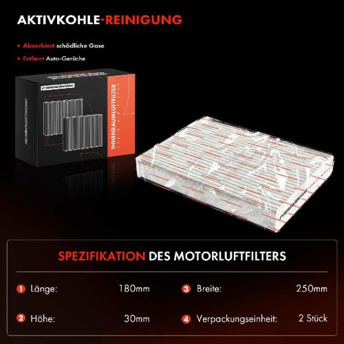 2x Innenraumfilter Aktivkohle für Dacia Renault Lodgy Zoe Dokker Koleos II Bild 2x Innenraumfilter Aktivkohle für Dacia Renault Lodgy Zoe Dokker Koleos II