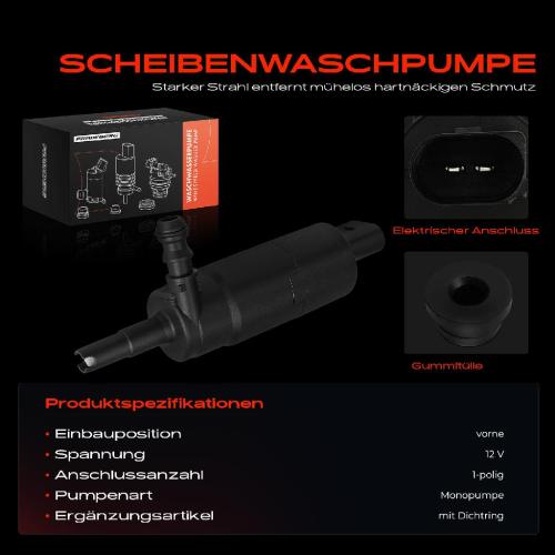 1x Waschwasserpumpe Scheibenreinigung Vorne für VW Golf II Passat Jetta I 16 LT Bild 1x Waschwasserpumpe Scheibenreinigung Vorne für VW Golf II Passat Jetta I 16 LT