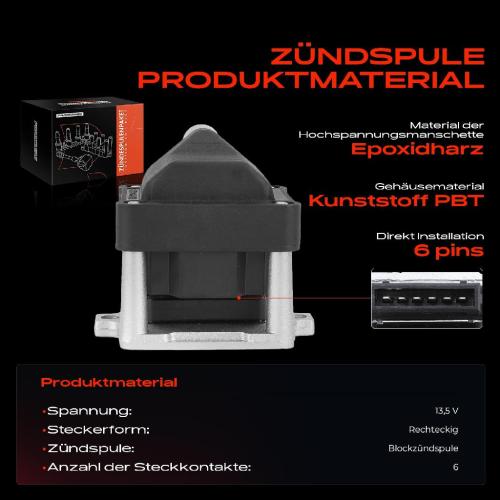 Frankberg 1x Zündmodul Zündspule für VW Golf Polo Passat Sharan Transporter Bus Kasten Pritsche/Fahrgestell Vento Bild Frankberg 1x Zündmodul Zündspule für VW Golf Polo Passat Sharan Transporter Bus Kasten Pritsche/Fahrgestell Vento