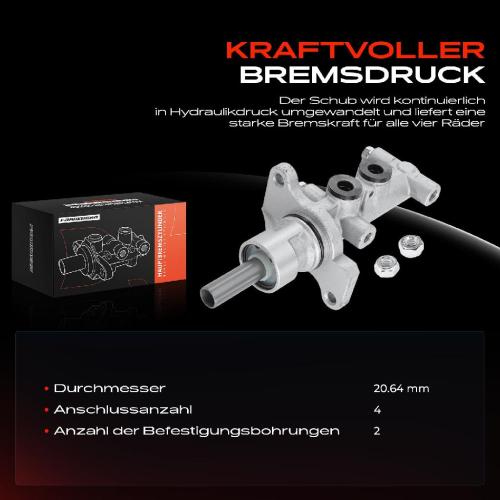 1x Hauptbremszylinder Bremszylinder für Nissan Primastar Opel Vivaro Renault Trafic Bild 1x Hauptbremszylinder Bremszylinder für Nissan Primastar Opel Vivaro Renault Trafic