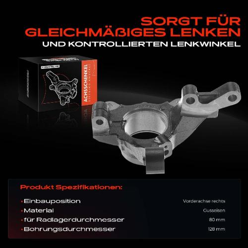 1x Achsschenkel Radaufhängung Vorderachse Rechts für Dodge Caliber Jeep Compass Patriot Bild 1x Achsschenkel Radaufhängung Vorderachse Rechts für Dodge Caliber Jeep Compass Patriot