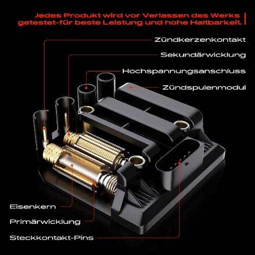 Frankberg 1x Zündmodul Zündspule für Audi 100 4A2 100 Avant 4A5 2.3L 1990-1994 Bild Frankberg 1x Zündmodul Zündspule für Audi 100 4A2 100 Avant 4A5 2.3L 1990-1994