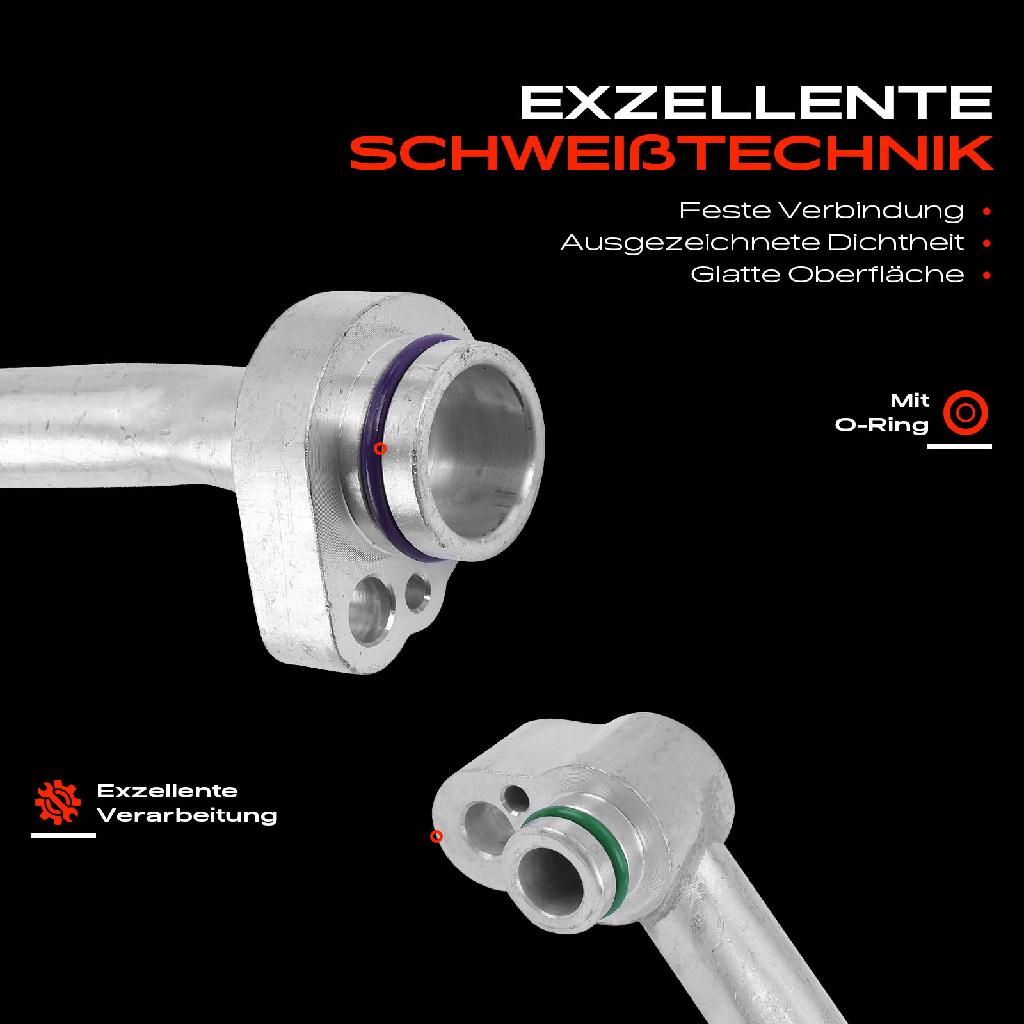 1x Niederdruckleitung Klimaanlage für VW Golf 1K Audi A3 8P Skoda Octavia II Seat