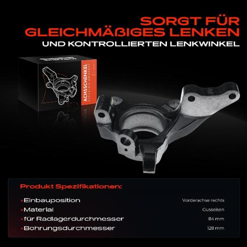 1x Achsschenkel Radaufhängung Vorderachse Rechts für Hyundai Santa Fé I SM 2001-2004 Bild 1x Achsschenkel Radaufhängung Vorderachse Rechts für Hyundai Santa Fé I SM 2001-2004