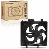 Frankberg 1x Motorkühller Einfachlüfter mit Kühlerlüfterrahmen Citroën C2 C3 Peugeot 1007 1.1L-1.6L 16V HDi