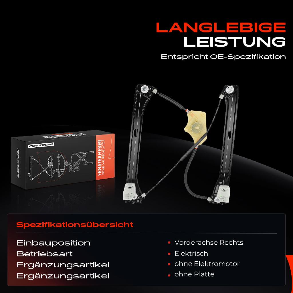 1x Fensterheber Vorne Rechts für Skoda Superb III 3V3 3V5 BJ ab 2015