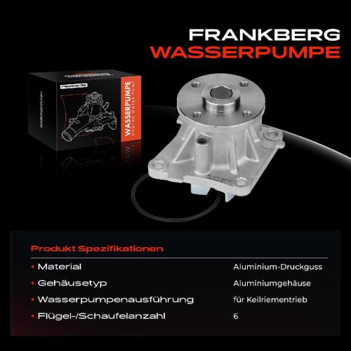 1x Wasserpumpe Kühlwasserpumpe für Mitsubishi Colt Eclipse Lancer Peugeot Smart Bild 1x Wasserpumpe Kühlwasserpumpe für Mitsubishi Colt Eclipse Lancer Peugeot Smart