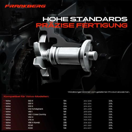 Frankberg 1x Wasserpumpe Kühlwasserpumpe für Volvo S60 S80 S90 V40 V60 V70 V90 XC40 XC60 XC90 Bild Frankberg 1x Wasserpumpe Kühlwasserpumpe für Volvo S60 S80 S90 V40 V60 V70 V90 XC40 XC60 XC90