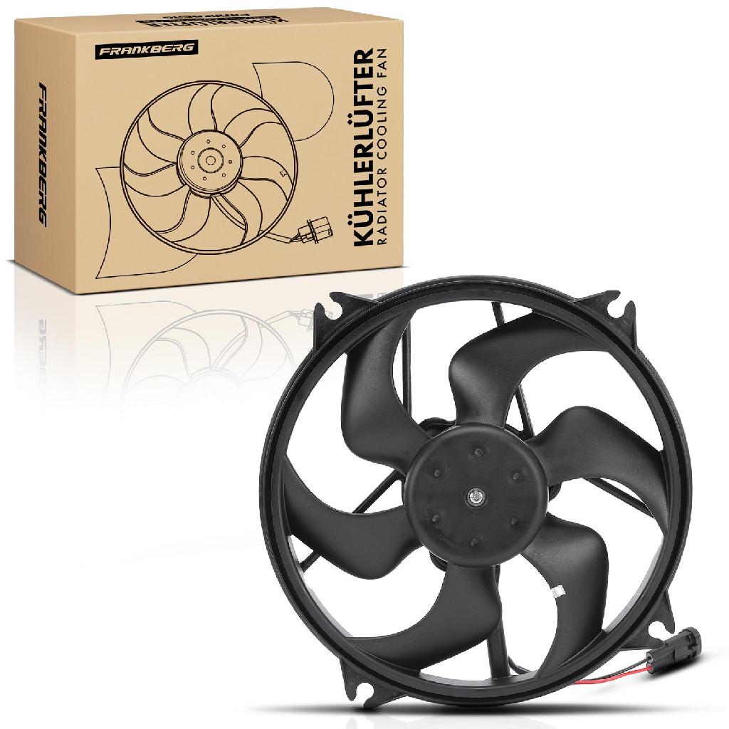 Frankberg 1x Motorkühller Einfachlüfter mit Kühlerlüfterrahmen Citroën C4 DS4 Peugeot 307 Break